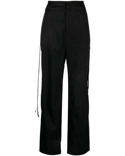 R13 Articulated Tuxedo Pants - Black