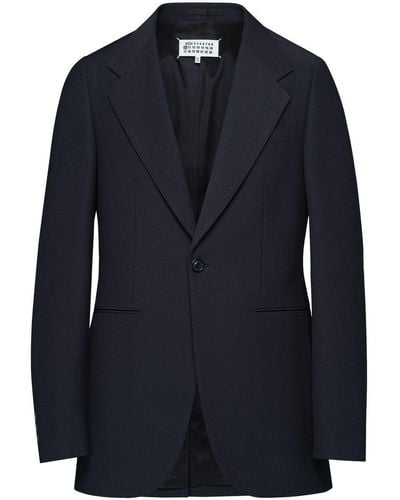 Maison Margiela Single-breasted Faille Suit - Blue