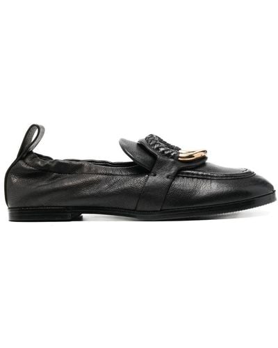 See By Chloé Hana Ring-detail Loafers - Black