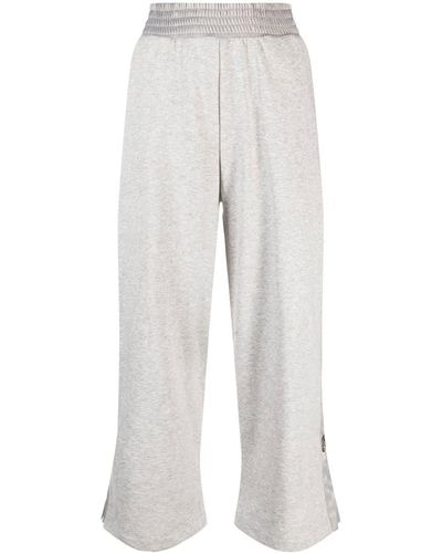 Liu Jo Cropped Track Trousers - White