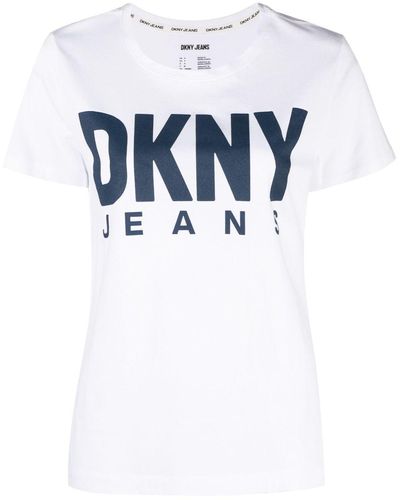 DKNY T-shirt con stampa - Blu