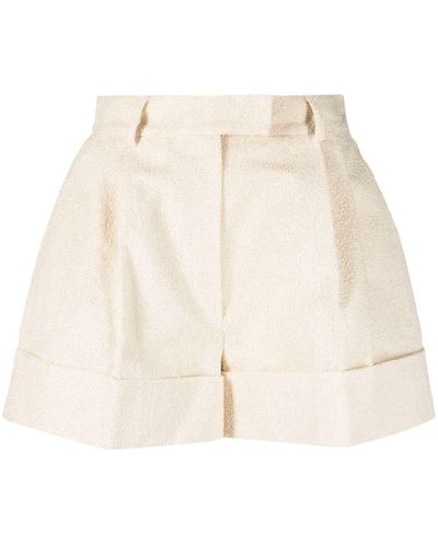 Loulou High-waisted Tailored Shorts - Natural