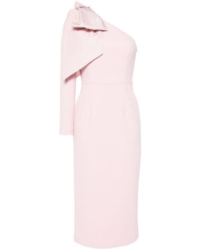 Rebecca Vallance Annabelle One-shoulder Midi Dress - Pink