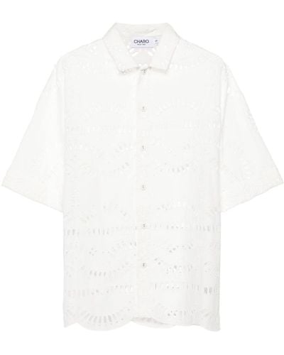 Charo Ruiz Broderie Anglaise Popeline Blouse - Wit