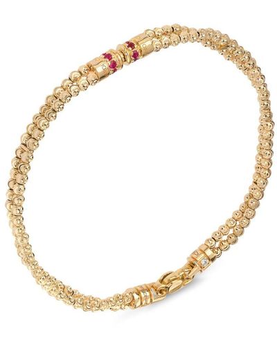 Officina Bernardi 18kt Yellow Gold Moon Ruby Bracelet - Metallic