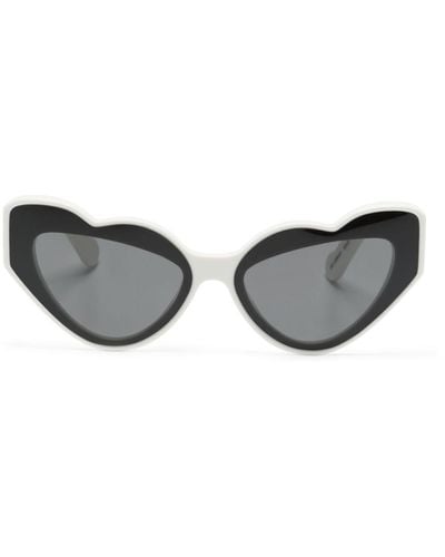 Fiorucci Heart-shape Frame Sunglasses - Grey