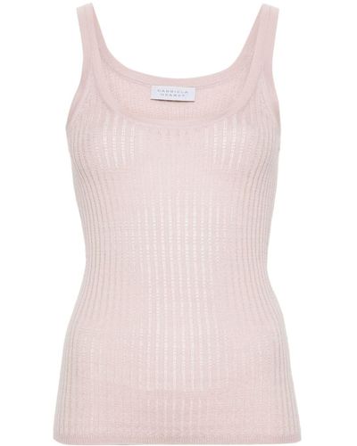 Gabriela Hearst Nevin Ribbed Tank Top - Pink