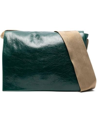 Uma Wang Flap Shoulder Bag - Green