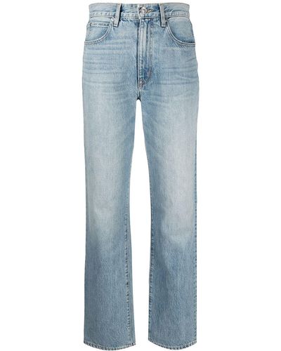 SLVRLAKE Denim Jeans dritti con vita media - Blu