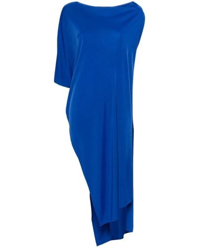 Faliero Sarti Asymmetrisches Guadalupe Strandkleid - Blau