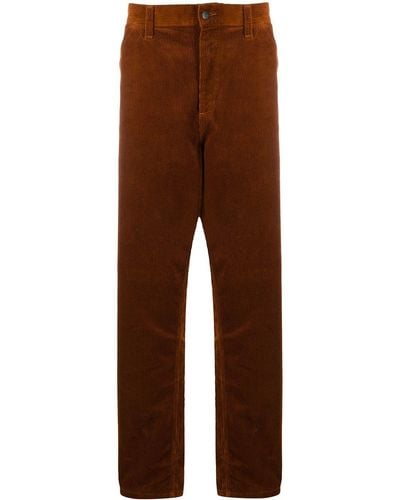 Carhartt Wide-leg Corduroy Pants - Orange