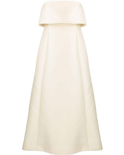 Totême Strapless Fold-over Gown - Natural