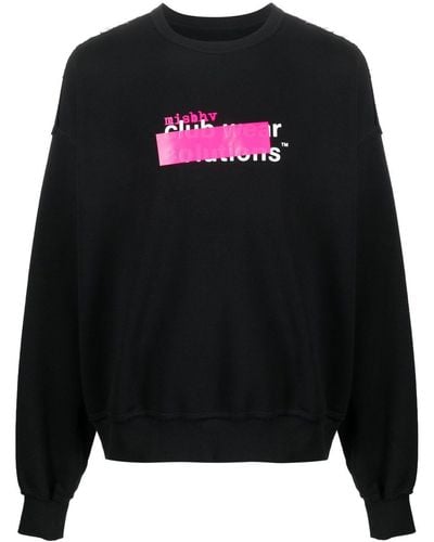 MISBHV Sweatshirt in Distressed-Optik - Schwarz