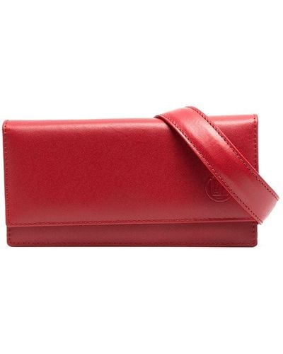 Linda Farrow Cinturón con detalle de logo - Rojo