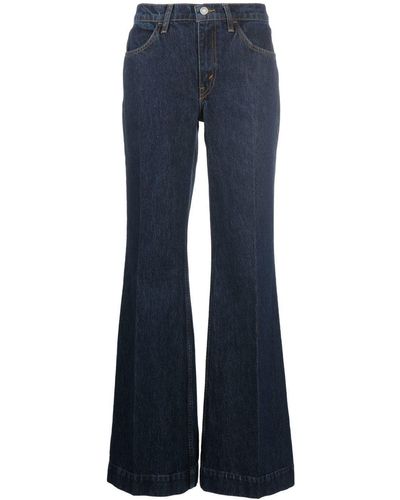 RE/DONE '70s Low-rise Flared Jeans - Blue
