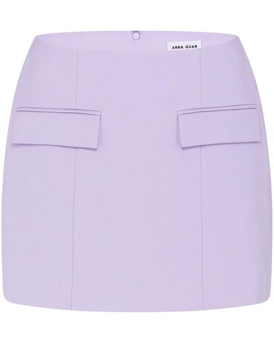 Anna Quan Quinn Tailored Miniskirt - Purple