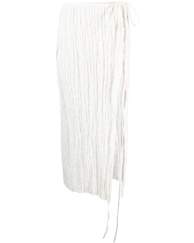 Rejina Pyo Minifalda con diseño fruncido - Blanco