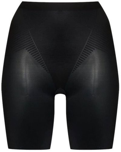 Spanx Pantalones cortos Thinstincts 2.0 de talle medio - Negro