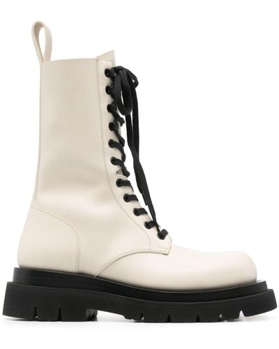 Bottega Veneta Lug leather boots - Schwarz