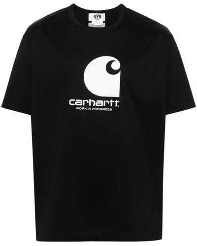 Junya Watanabe X Carhartt T-Shirt mit Logo-Print - Schwarz