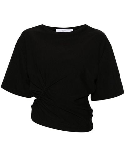 IRO Camiseta Alize con detalle trenzado - Negro