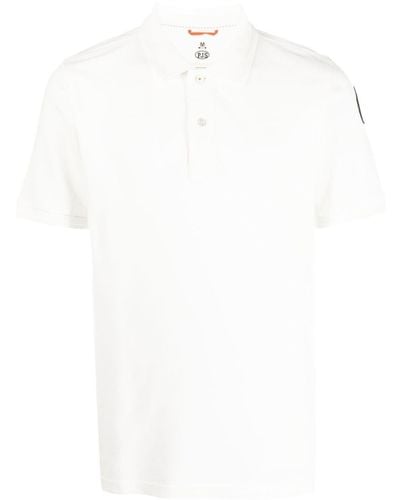 Parajumpers Logo-patch Sleeve Polo Shirt - White