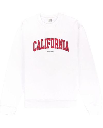 Sporty & Rich California Katoenen Sweater - Roze