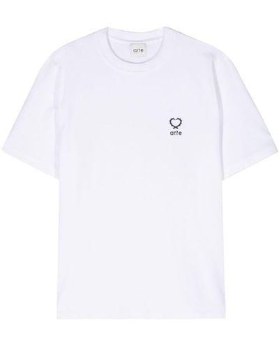 Arte' Teo Small Heart Tシャツ - ホワイト