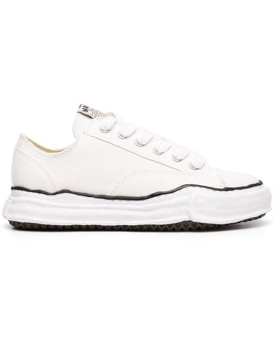 Maison Mihara Yasuhiro White Peterson Lage Sneakers In Canvas - Wit