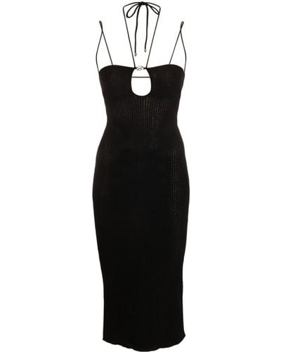 Blumarine ロゴプレート ドレス - ブラック