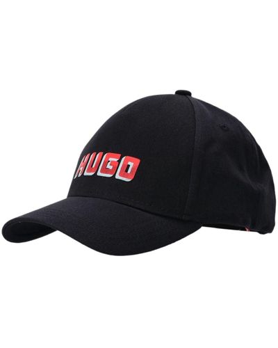HUGO Logo-print Baseball Cap - Blue