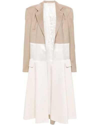 Peter Do Collage Paneled Coat - Natural