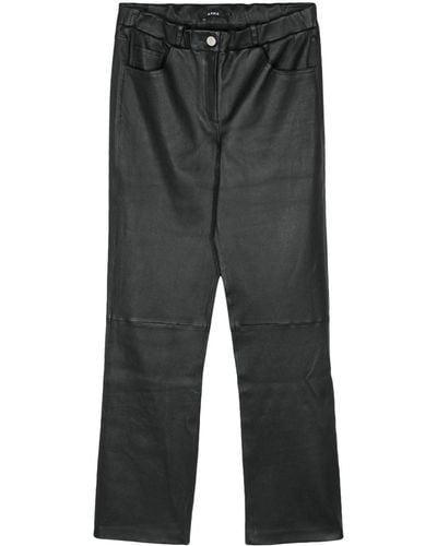 Arma Sarajevo Leather Straight Pants - Gray
