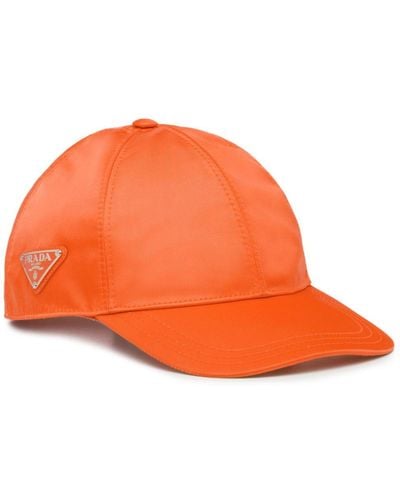 Prada Re-nylon Baseball Cap - オレンジ