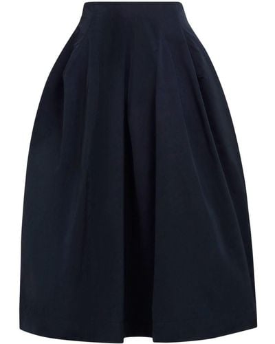 Marni Falda midi de cintura alta - Azul
