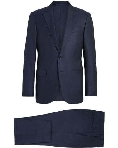 Zegna 12milmil12 Single-breasted Wool Suit - Blue