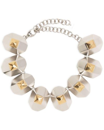 Ports 1961 Two-tone Choker Necklace - White