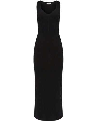 Nina Ricci Vestido largo estilo corsé - Negro