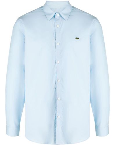 Lacoste Camisa con logo bordado - Azul