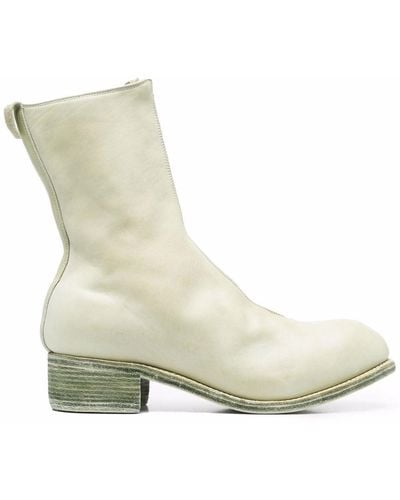 Guidi Front-zip Round-toe Boots - Multicolor