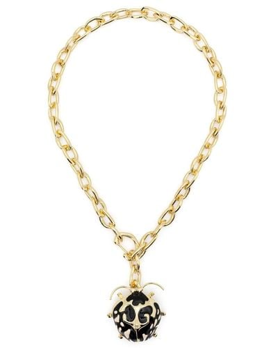 Bimba Y Lola Beetle-pendant Necklace - Metallic