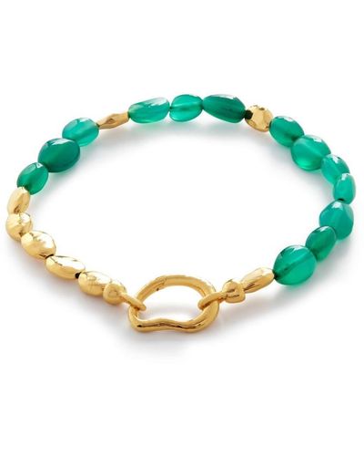 Monica Vinader Rio Gold Vermeil Beaded Bracelet - Blue