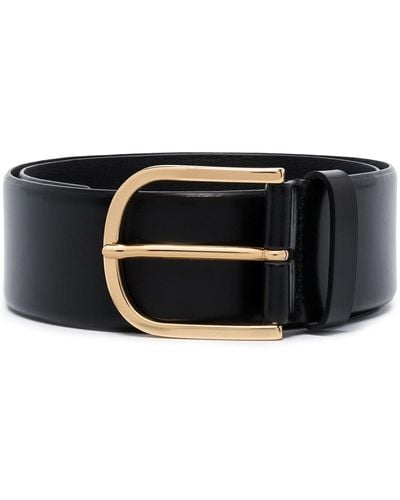 Totême Buckle-fastening Leather Belt - Black