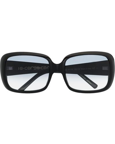 10 Corso Como Square-frame Sunglasses - Black