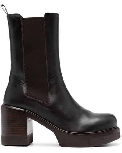 Paloma Barceló Reece 80mm Leather Boots - Black