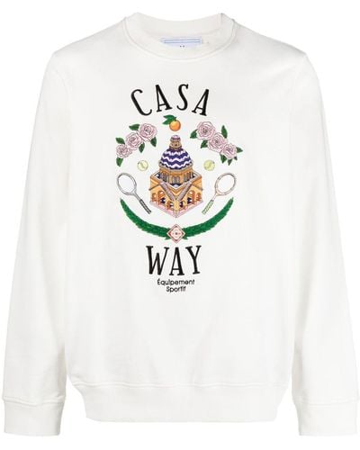 Casablancabrand Casa Way スウェットシャツ - ホワイト