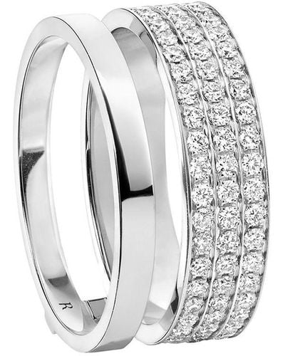 Repossi 18kt White Gold Berbere Module Diamond Ring
