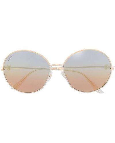 Cartier Runde Sonnenbrille mit Farbverlauf - Mettallic