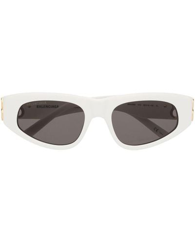 Balenciaga Sonnenbrille mit D-Gestell - Weiß