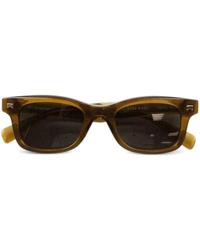 Rhude Square-frame Sunglasses - Brown